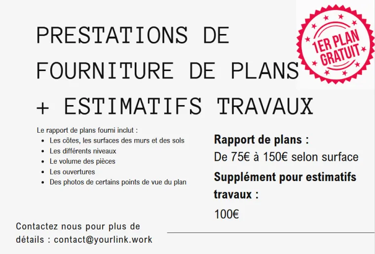 Fourniture de plans + estimatif travaux : donnez vie à vos projets de rénovation, Metz, YOUR LINK